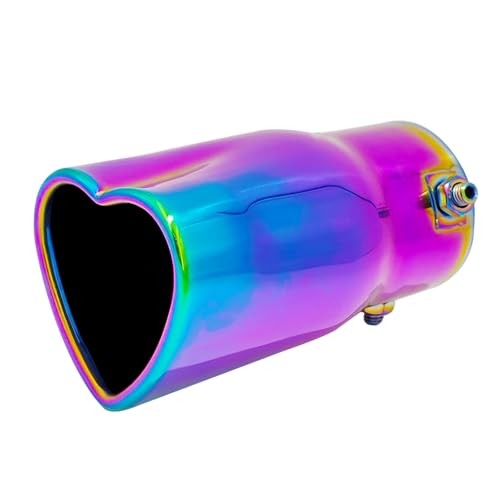 2.5 inch Inlet Fit For 1.75 2 2.25 Inch Exhaust Pepe Heart Shaped Colorful