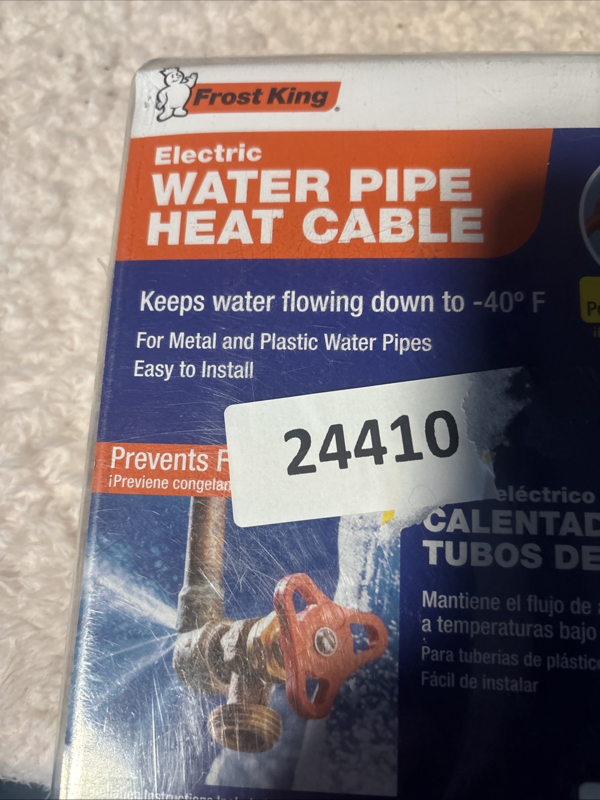 Thermwell Frost King HC12 Freeze Protect 12′ Electric Water Pipe Heat Tape Cable