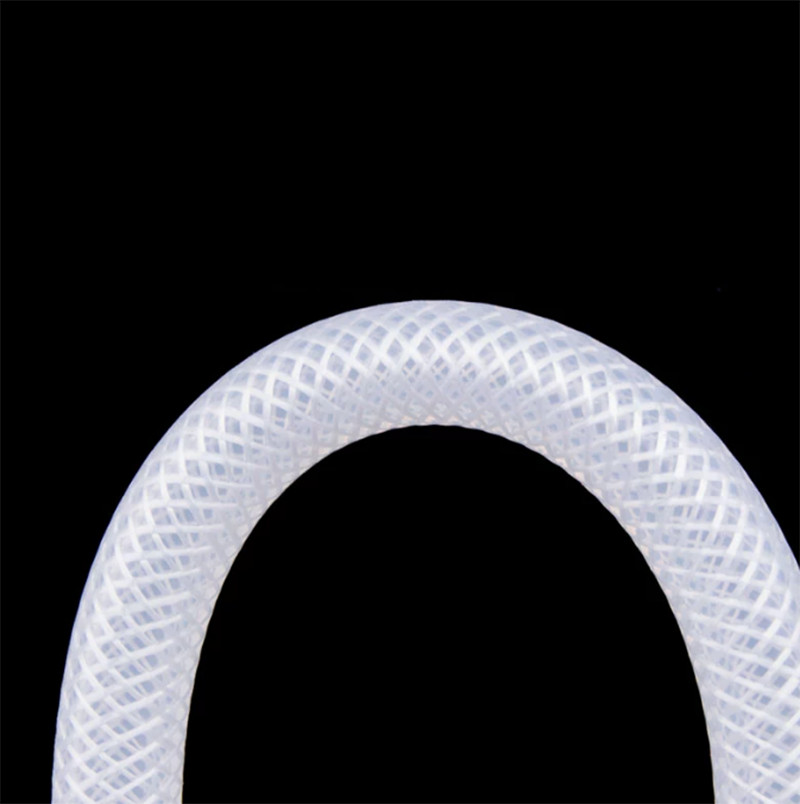 Silicone Tube Hose Pipe Clear Braided Tube Reinforced Water Liquid Oil 4mm-50mm