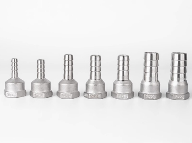 BSP 1/4″-2″ Female Thread Fitting x Barb Hose Tail End Connector Stainless Steel