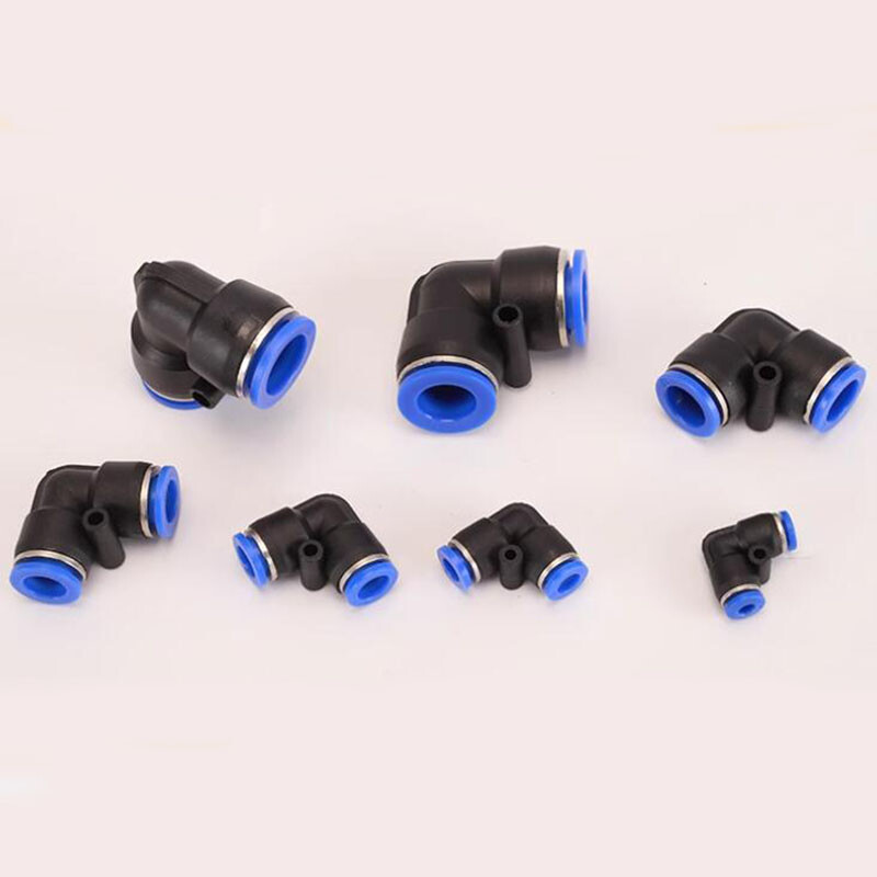 1 Pcs 4mm-16mm Pneumatic 90 Degree Elbow Connector Push in Fitting Air Hose Tube