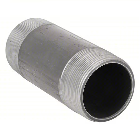Zoro Select 91011 Pipenipple, Steel, 21/2″, Nptxnpt, 7″, 91011