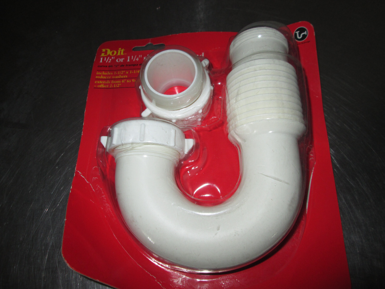 Do it 1-1/4 In. X 1-1/2 In. White Plastic J-Bend 400168