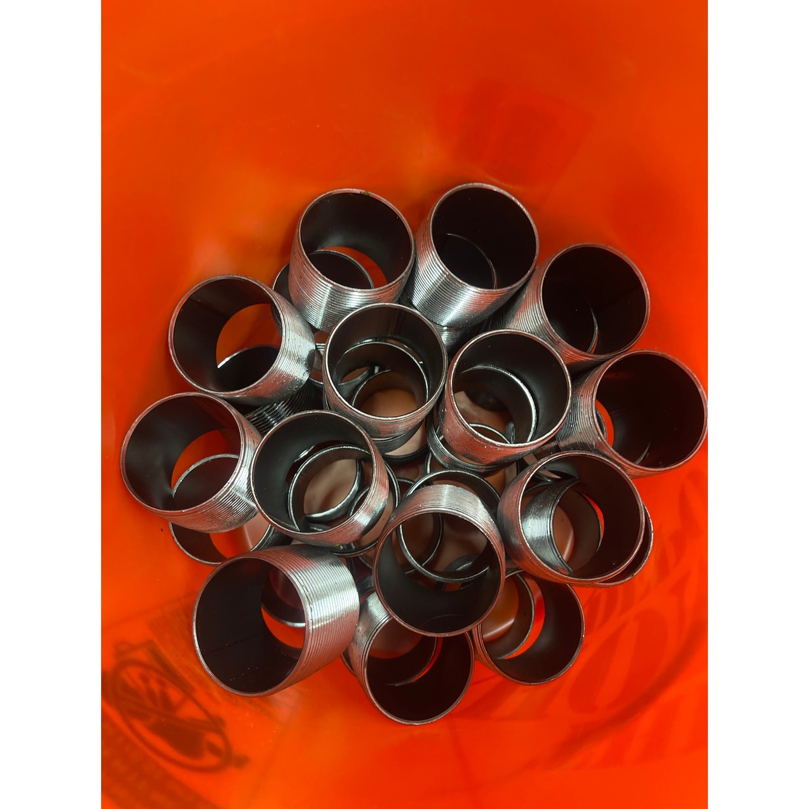 SET-OF-25 2″x2″x2″ Black Iron Tee and SET-OF-38 2″ Close Stainless Steel Nipple