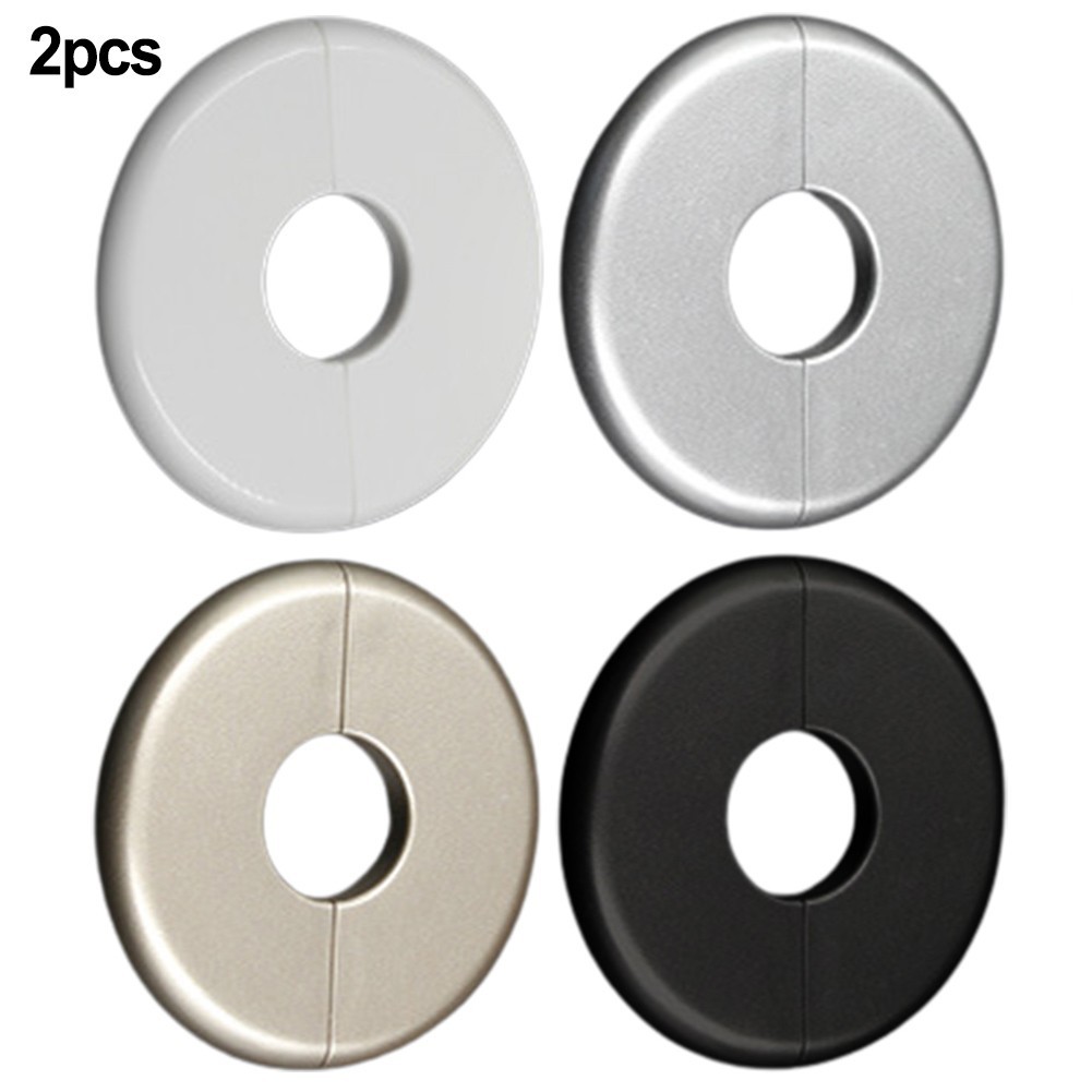 2Pcs Radiator Pipe Cover Collar 2.7 Dia 15mm Hole Slide Over Existing Pipe New