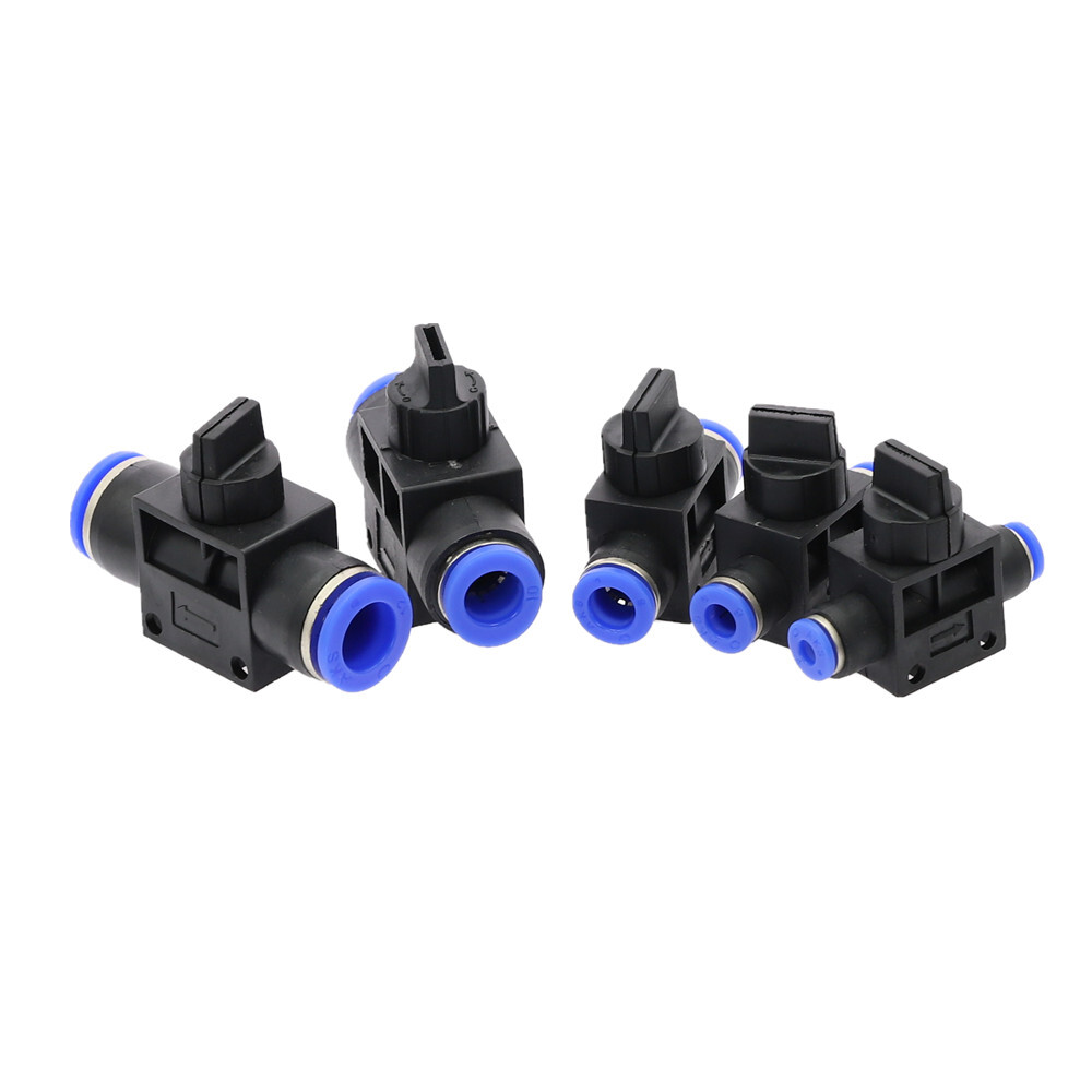 Nylon Pneumatic Control BALL VALVE Hose Tube Inline Push Fit Connector Air Line