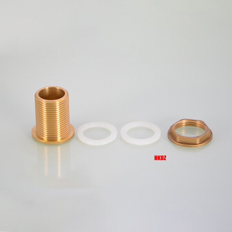 Brass Water Tank Connector Bulkhead Fittings Male/Female Thread Adapter 1/2″~2″