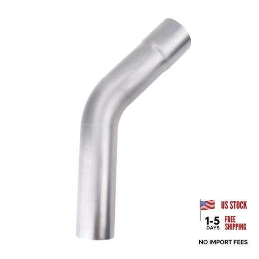 Exhaust 45 Degree Tube 3.5″ OD, Mild Steel Exhaust Pipe 3.5inch 45 Degree 1PCS