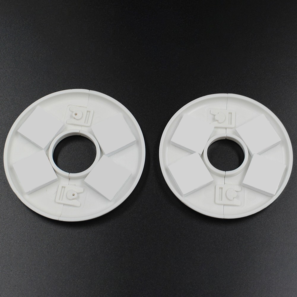 2Pcs Radiator Pipe Cover Collar 2.7 Dia 15mm Hole Slide Over Existing Pipe New