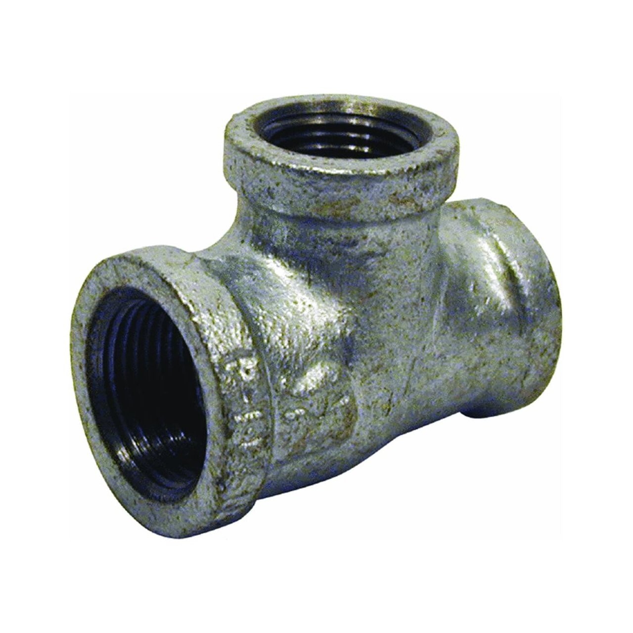 Various Sizes of Galvanized Reducing Tee NPT Threaded Malleable Iron Class 150