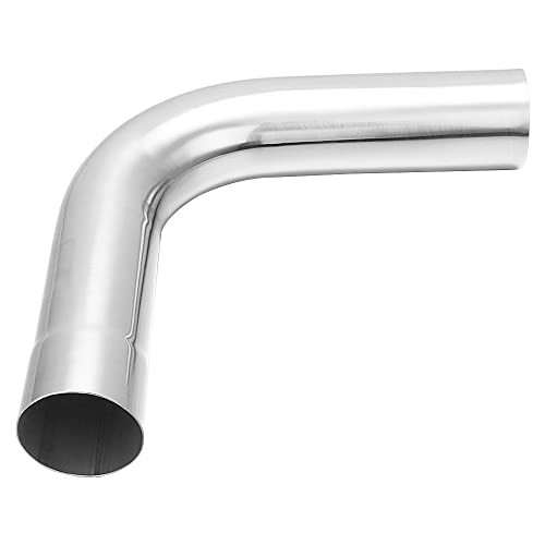 Exhaust Tube OD, 304 Stainless Steel Exhaust Pipe Mandrel Bend, 2.5″ 90 Degree