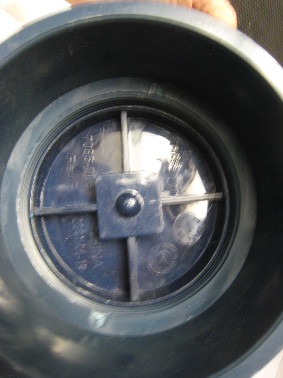 ZURN EZC-PV4-R6 4″ Push On Plastic Cleanout with solid Brass top screw in lid