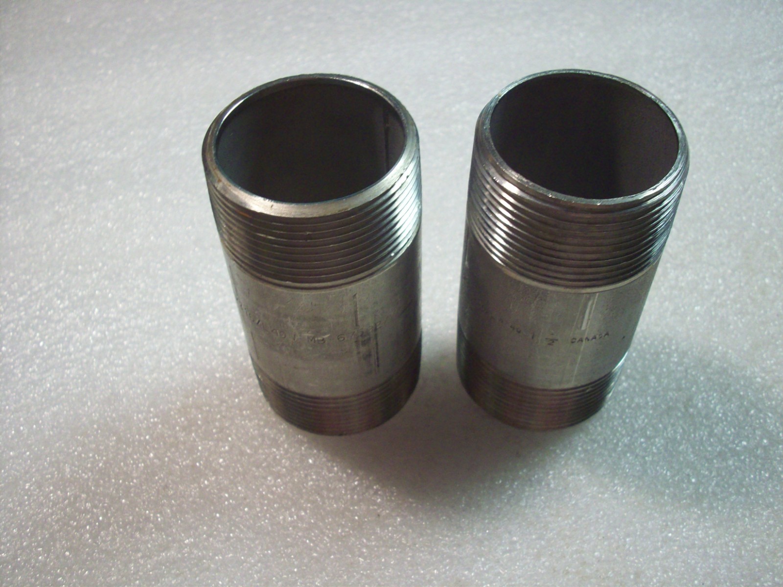 (2) pcs. 1-1/2″ Mnpt X 3-1/2″ Stainless Steel Pipe Nipples 304 and M316 Sch 40