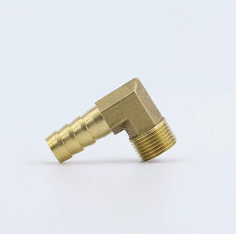 Brass BSP Thread Male 90 Degree Elbow Hose Tail Pipe Water Fittings Connectors