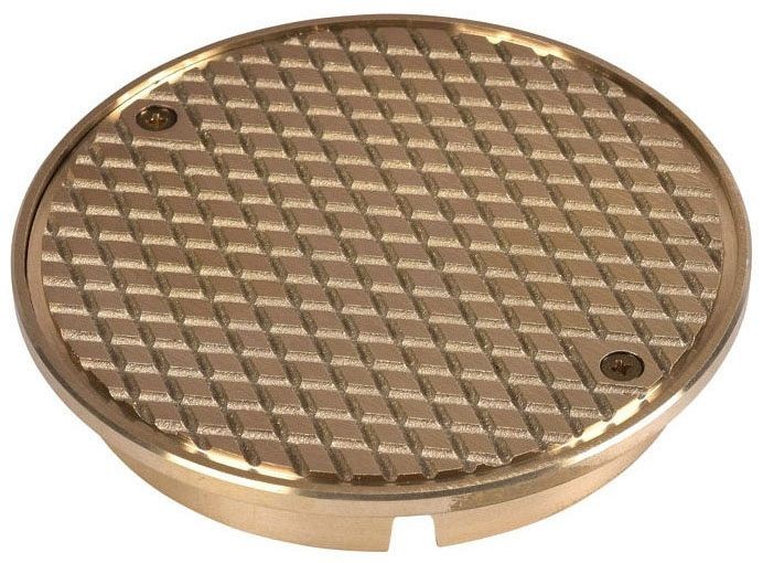 Oatey 42367 Cleanout Frame 4″ Brass Scoriated Cover ISO 9001 Certified