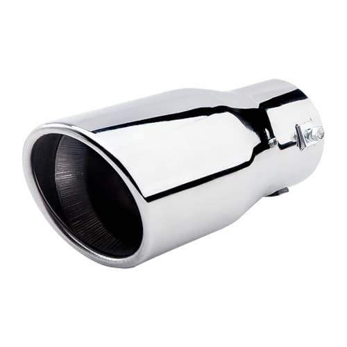 Exhaust Tips Tailpipe Fit 2 to 2.75 inch Stainless Steel Exhaust Silver/Length