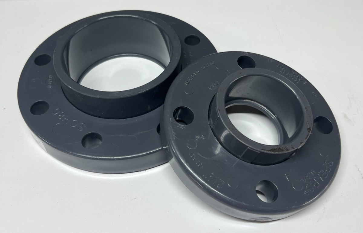 Various Country of Origin and Size of Van Stone Flange x Socket Schedule 80 PVC
