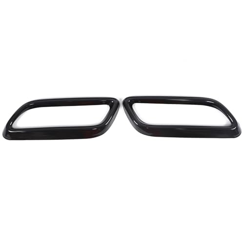 Tail Throat Exhaust Outputs Frame Cover Trim Compatible with 2020 Glossy Black