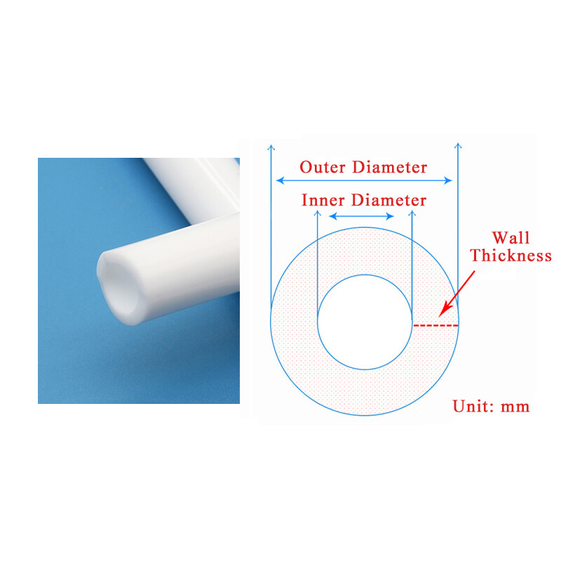 White Silicone Tube Food Grade Beer Milk Flexible Hose Pipe Soft Rubber 1mm-25mm
