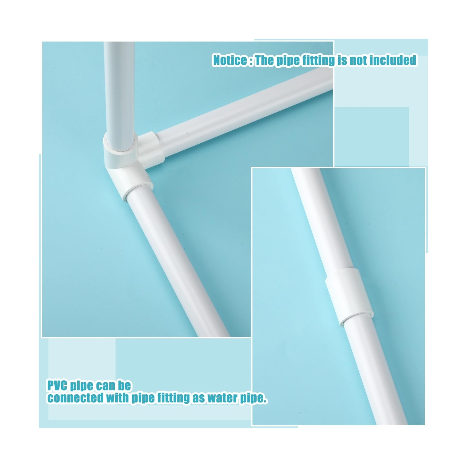 Sasylvia 20 Pcs Length PVC Pipe White DIY PVC Projects Sch40 Furniture Grade …