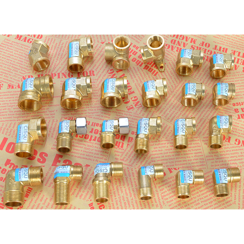 1/2″3/4″Brass Male/Female Thread Fittings Water Gas Pipe Elbow Adapter Connector