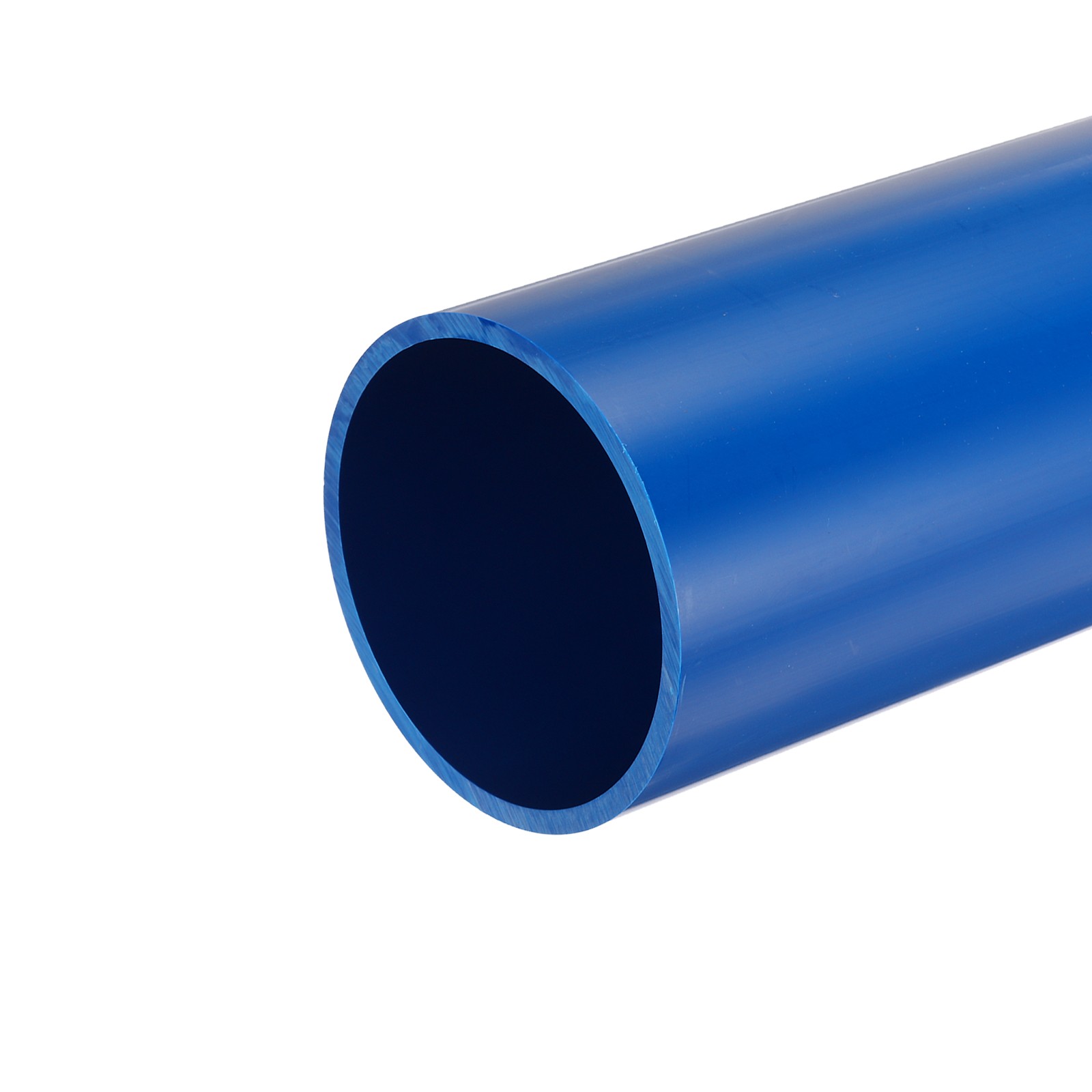 PVC Rigid Round Pipe 101.6mm ID 110mm OD 500mm Blue High Impact for Water Pipe
