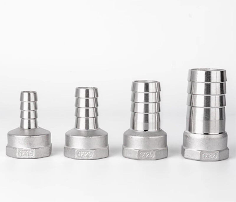 BSP 1/4″-2″ Female Thread Fitting x Barb Hose Tail End Connector Stainless Steel