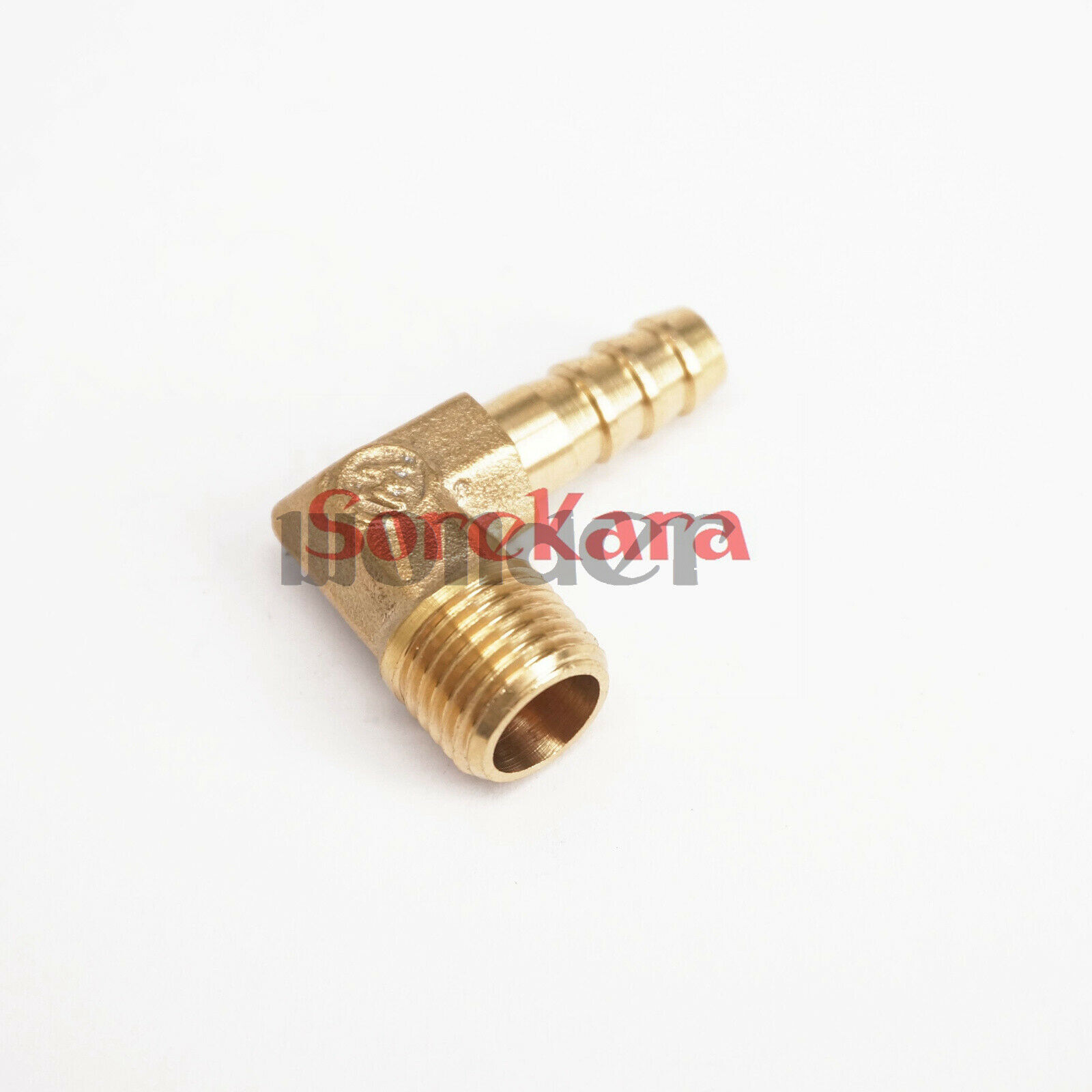 LOT 2 Fit Hose I.D 8mm x 1/4″ BSP Male Elbow Brass Coupler Splicer Fittings