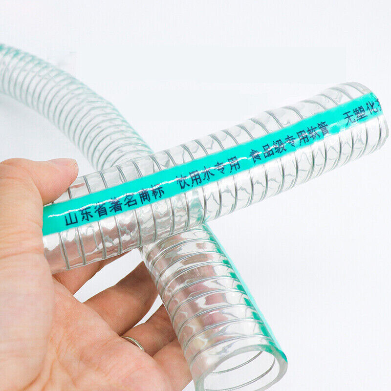 Heavy Duty Braided Wire Reinforced Clear Flexible PVC Hose Pipe – Water Air Fuel