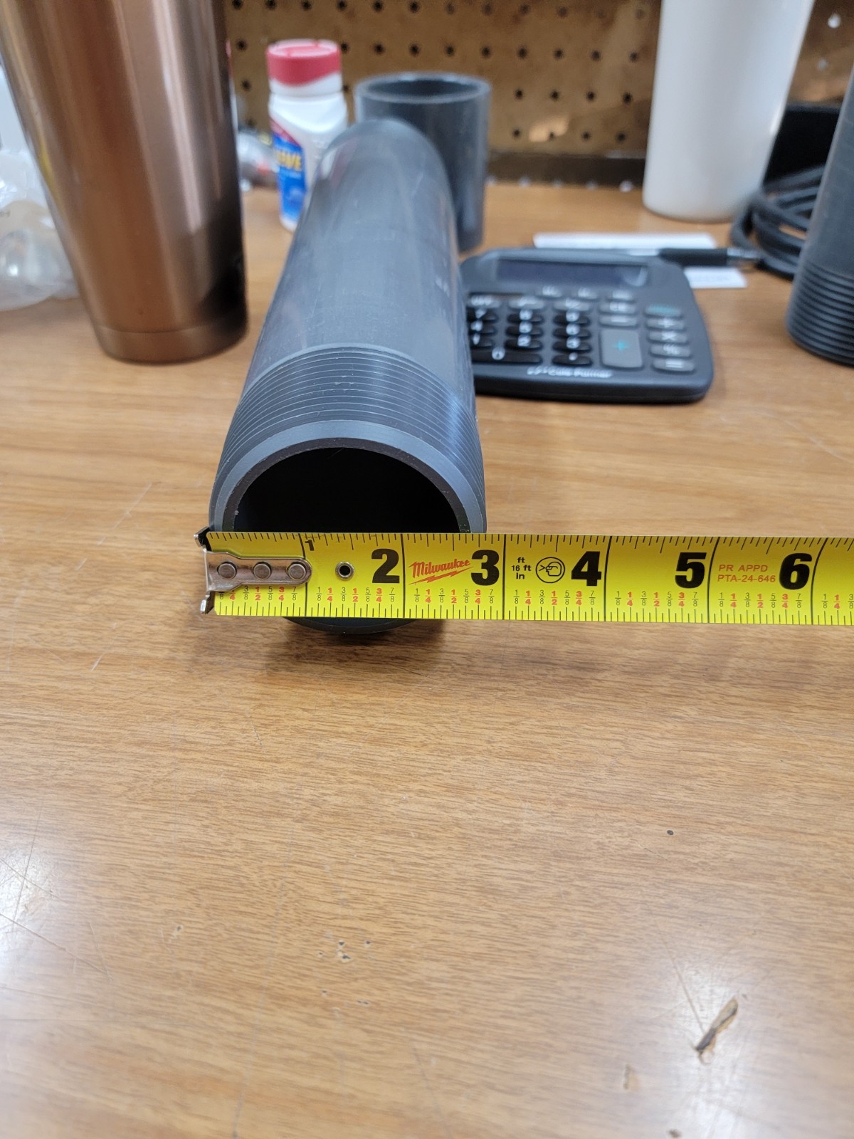 2-1/2″ x 12″ 861-300 2-1/2″ Mnpt X 12″ Tbe Pvc Pipe Nipple Sch 80.
