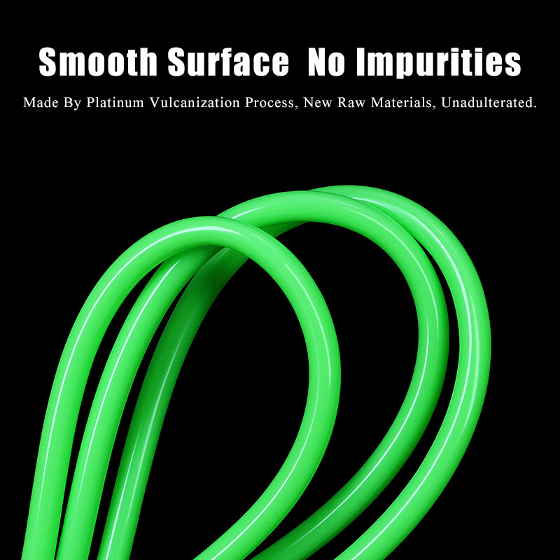 Fruit Green Silicone Tube Food Grade Beer Milk Hose Pipe Soft Rubber 4mm-6mm