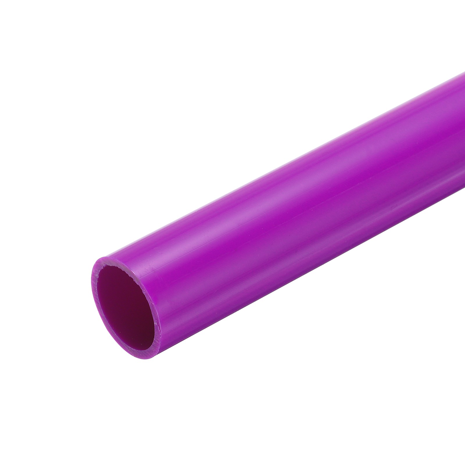 PVC Rigid Round Pipe 21mm ID 25mm OD 500mm Purple High Impact