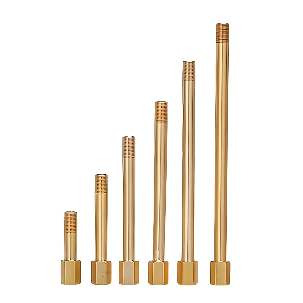 BSP Brass Tap Thread Extension Connectors Adapters Fittingds 1/8″ 1/4″ 3/8″
