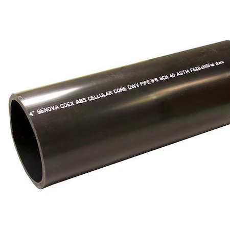 Zoro Select 29-1510 1-1/2″ X 10 Ft. Non-Threaded Abs Dwv Pipe Sch 40, 29-1510