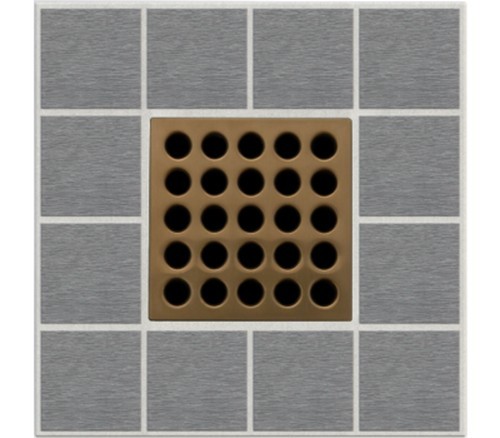 EBBE E4408 Shower Drain Grate 3-3/4″ SS Bronze Durable Easy Install