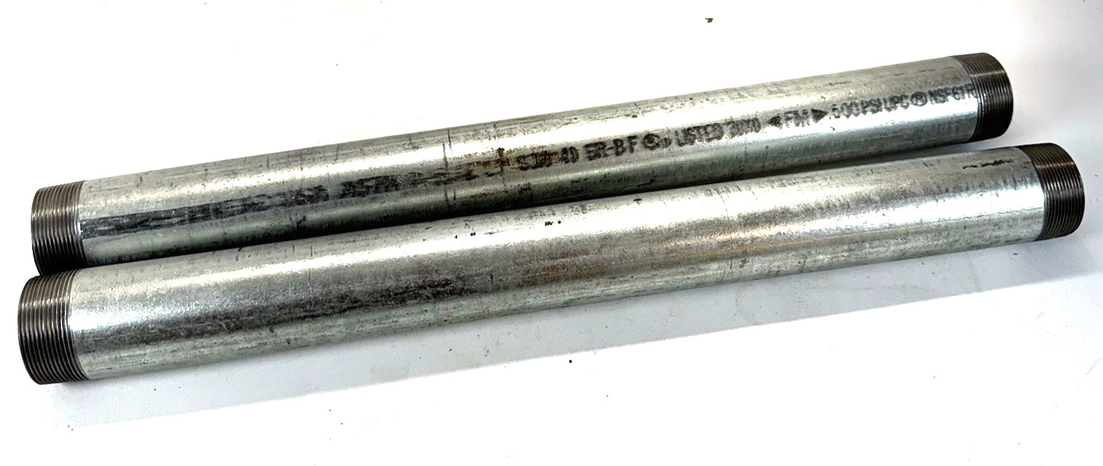 *2Pk* Anvil 2″x24″ STD GAL A53 Ready Cut Pipe Threaded