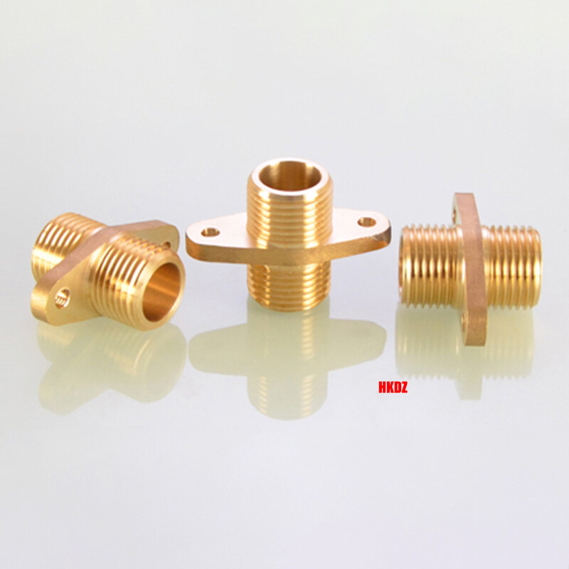 Brass Pipe Fittings BSP Female/Male Thread Flange Fixed Connector Water Adapter