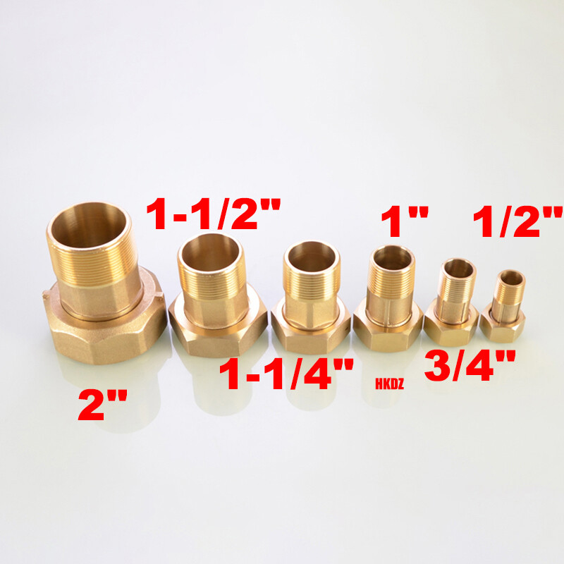 Brass Pipe Fittings Water Meter Pump Adapters BSP Male/Female Thread Connectors