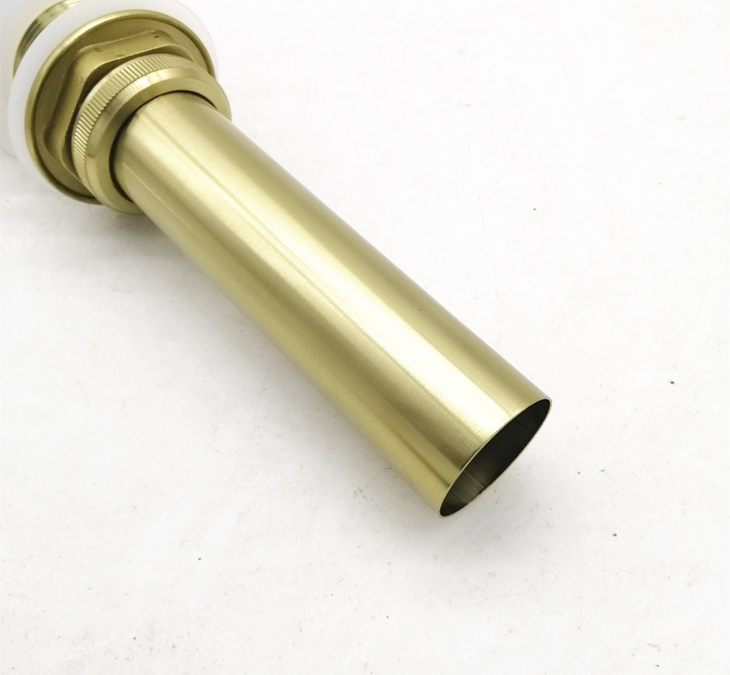 Brushed Gold Color Basin Pop up Drain-pipe Basin Sink Drain Pipe with/Overflow