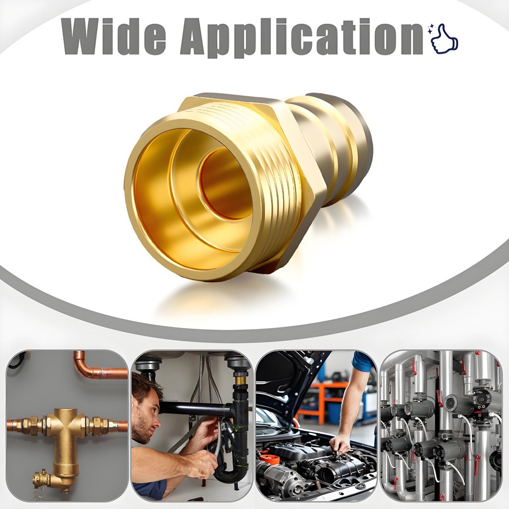 BSP Taper Thread x Hose Tail End Connector Brass Fitting for Air Water & Fuel