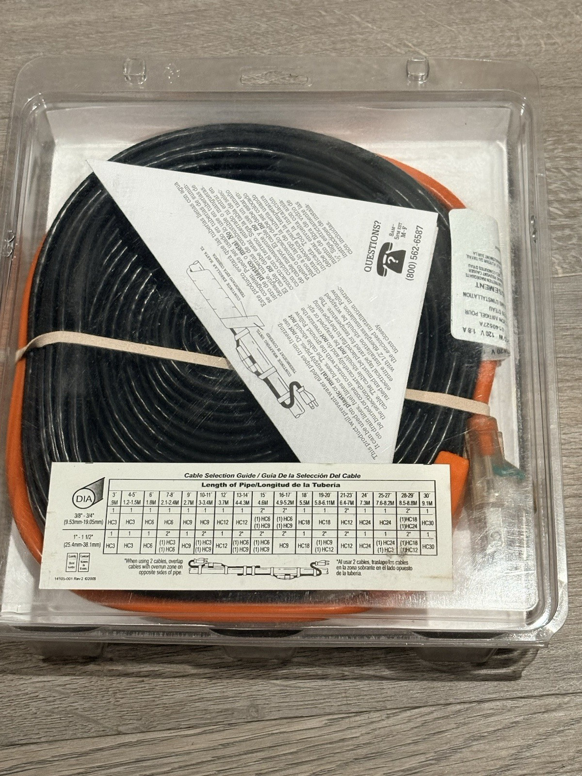 Frost King HC30 Electric Water Pipe Heat Cable 30 feet