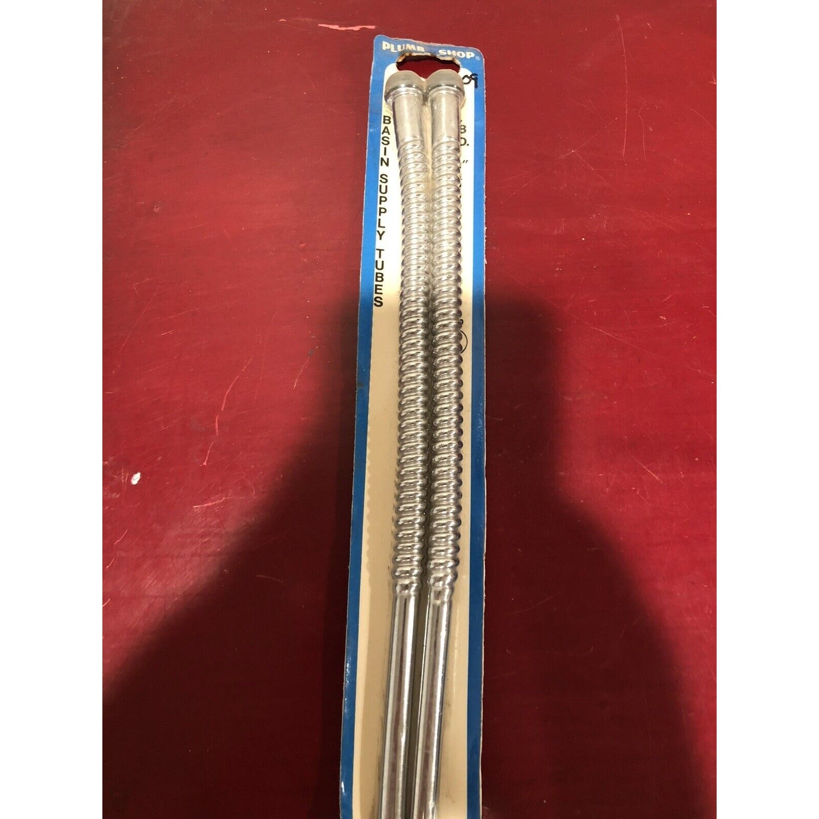 Basin Supply Tube 3/8 OD” x 12″ 2 Pack Plumb Shop PS60