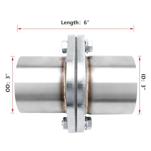 Exhaust Flange Repair Piping Kit 3″ ID to 3″ OD with Gasket 3″ ID – 2 Bolts