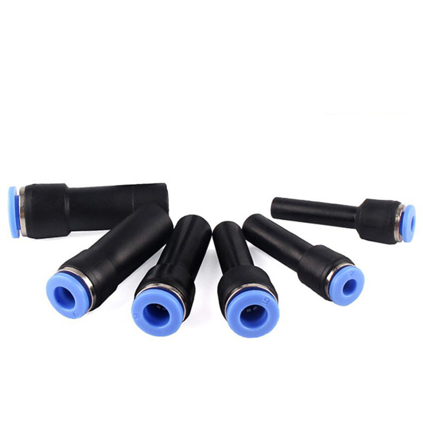 4mm-12mm Pneumatic Tube Hose Reducer Adapter Push-In Fittings Straight Connector
