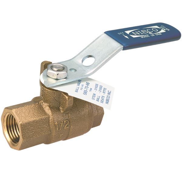 Various Sizes Nibco T-585-70-66 Ball Valve Female NPT Threaded Bronze Full Port