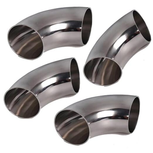 3″ 90 Degree SS304 Mandrel Bend Elbow (4 Pack) – Stainless Steel 3in 4 Pack
