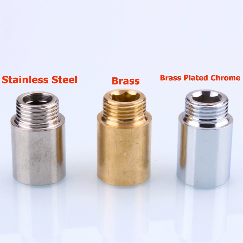 1/2″ BSP Stainles Steel Brass Chrome Radiator Valve Extension 10mm-60mm Length
