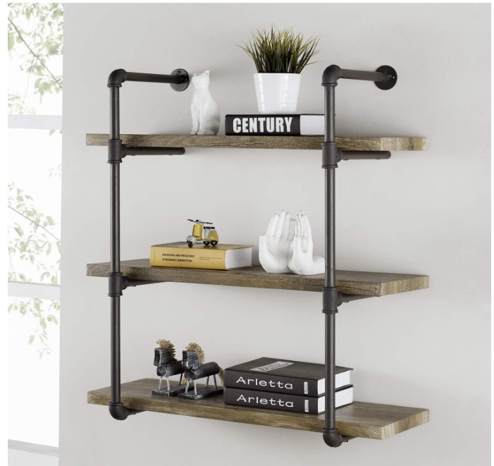 Tuberías de hierro negro 1″x30″, pack 4, ideales para muebles y proyectos DIY