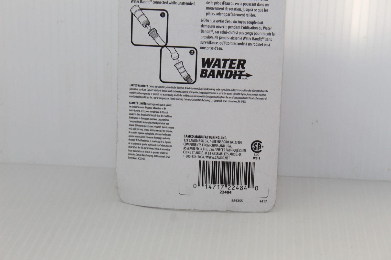 CAMCO Water Bandit Hose Connector Adapter for Threadless & Damaged Faucets