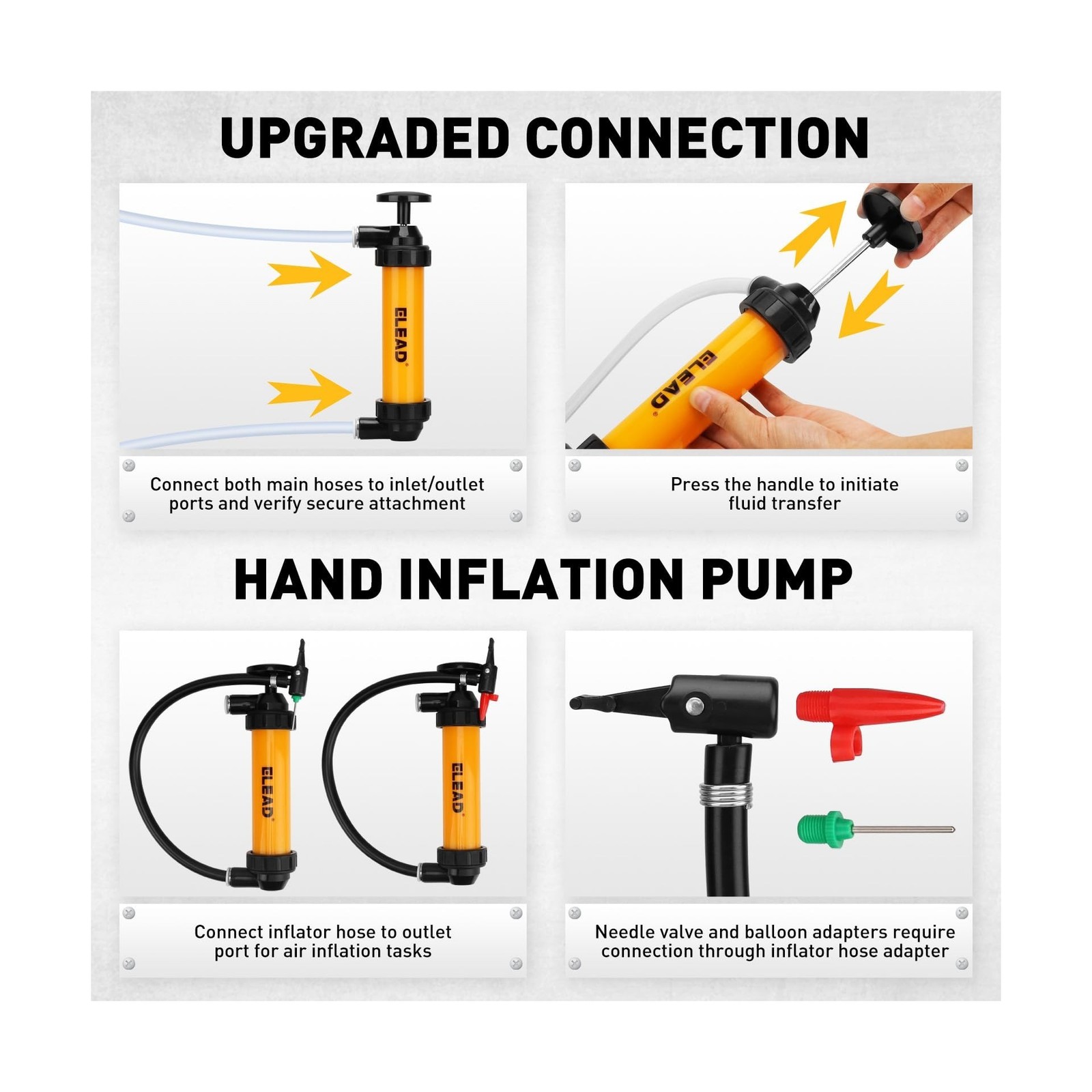 Gas Siphon Pump for Gasoline, Multi-Use Fluid Transfer Pump, Oil Liquid Sipho…